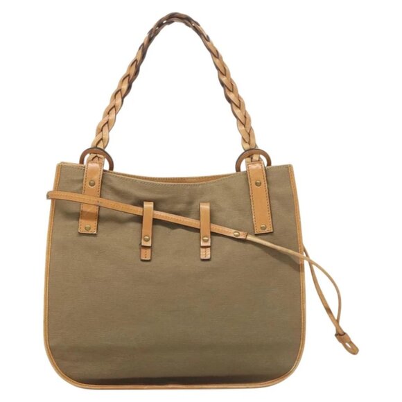 GUCCI Shoulder Bag Canvas Leather Beige Brown 110295 Auth - Picture 12 of 15